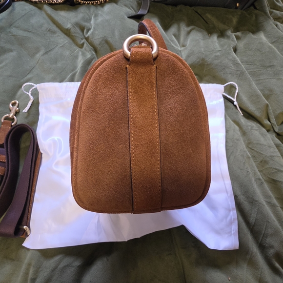 Coach Suede Satchel in Chestnut Brown - Picture 5 of 7